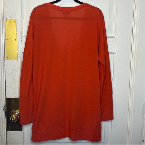 Orange Nollie Tunic Length Button Up Cardigan! - Picture 4 of 6